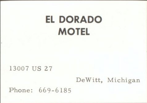 El Dorado Motel - Vintage High School Yearbook Ad (newer photo)